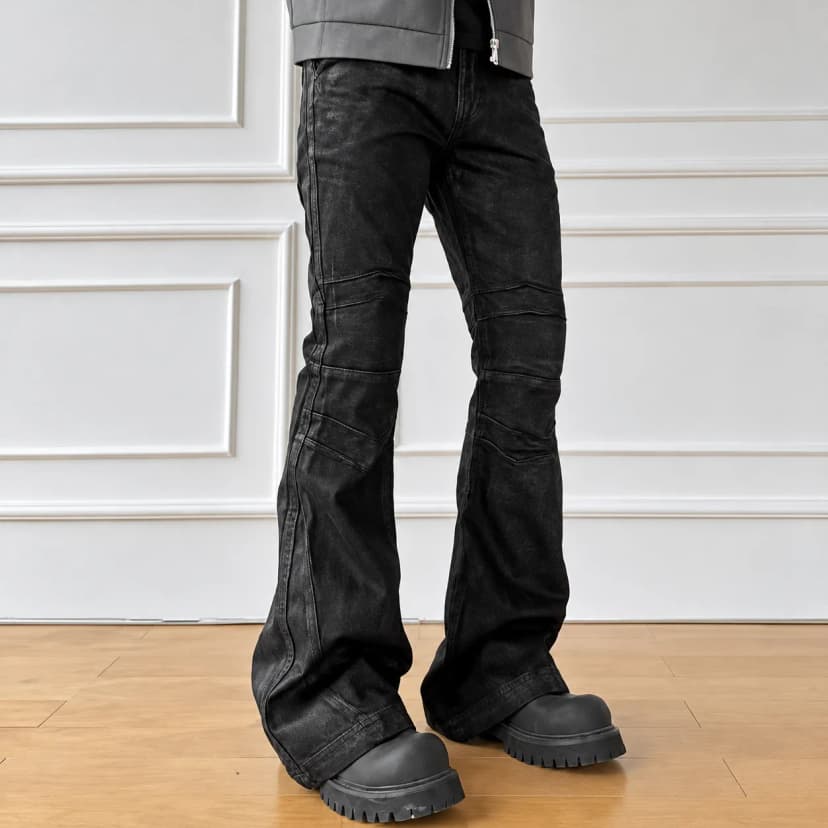 Obsidian Seam Flare Denim 사진 1/3